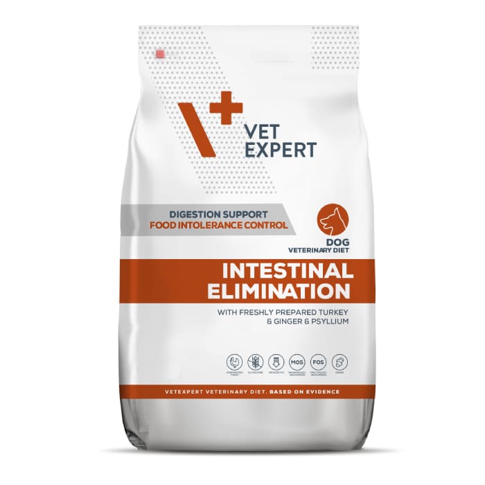 VetExpert VD Intestinal Elimination veterinārā suņu barība gremošanai 2 kg